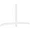 Ekena Millwork Bellingham Architectural Grade PVC Gable Bracket, 108"W x 54"H x 2"D x 4"F, 12/12 Pitch GBP108X54X0204BEL00 - alternate 1